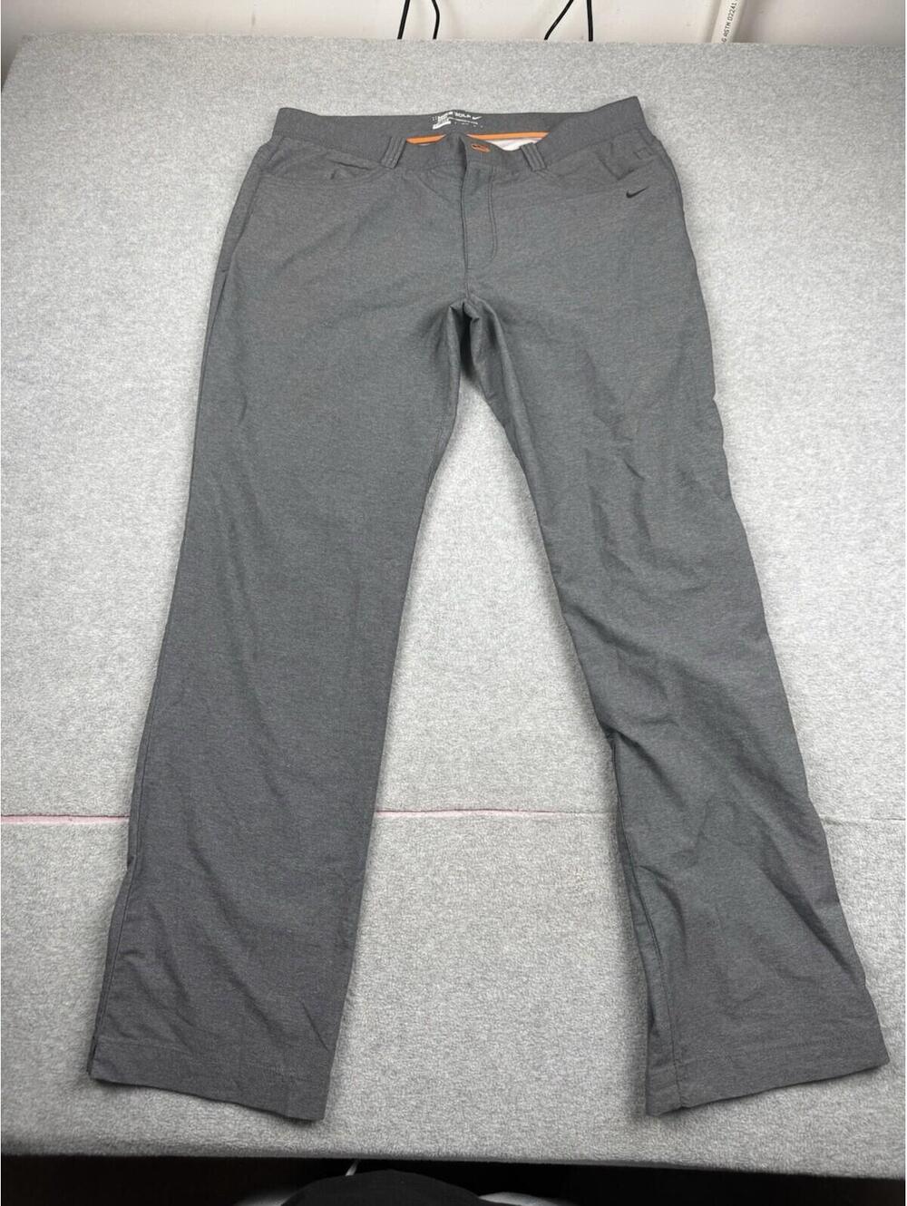 Nike Golf Dri-FIT Pants‎ Men's 34x32 Gray Performance Athletic Stretch